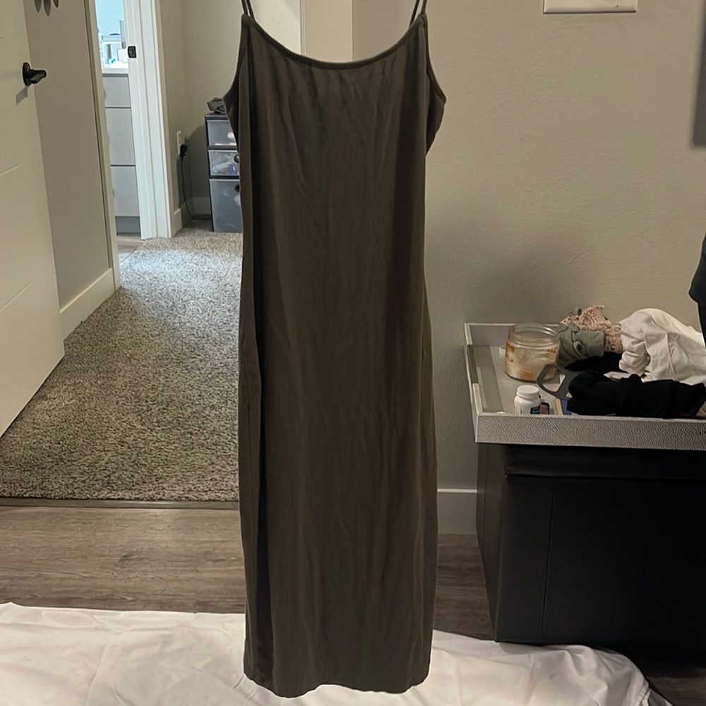 MIDI green dress
